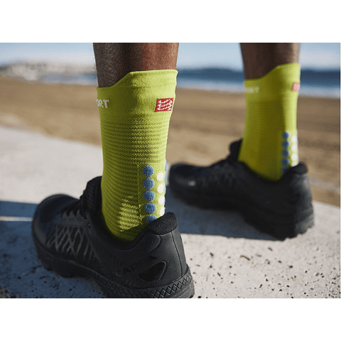 Pro Racing Socks V4.0 Run High - Primerose / Blue
