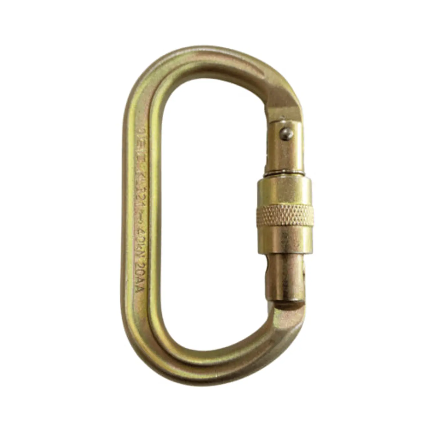 Mosquetón Acero Oval Seguro Rosca 40kn Isc 1
