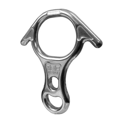 Descendedor Tipo 8 con Orejas Aluminio Pulido Isc
