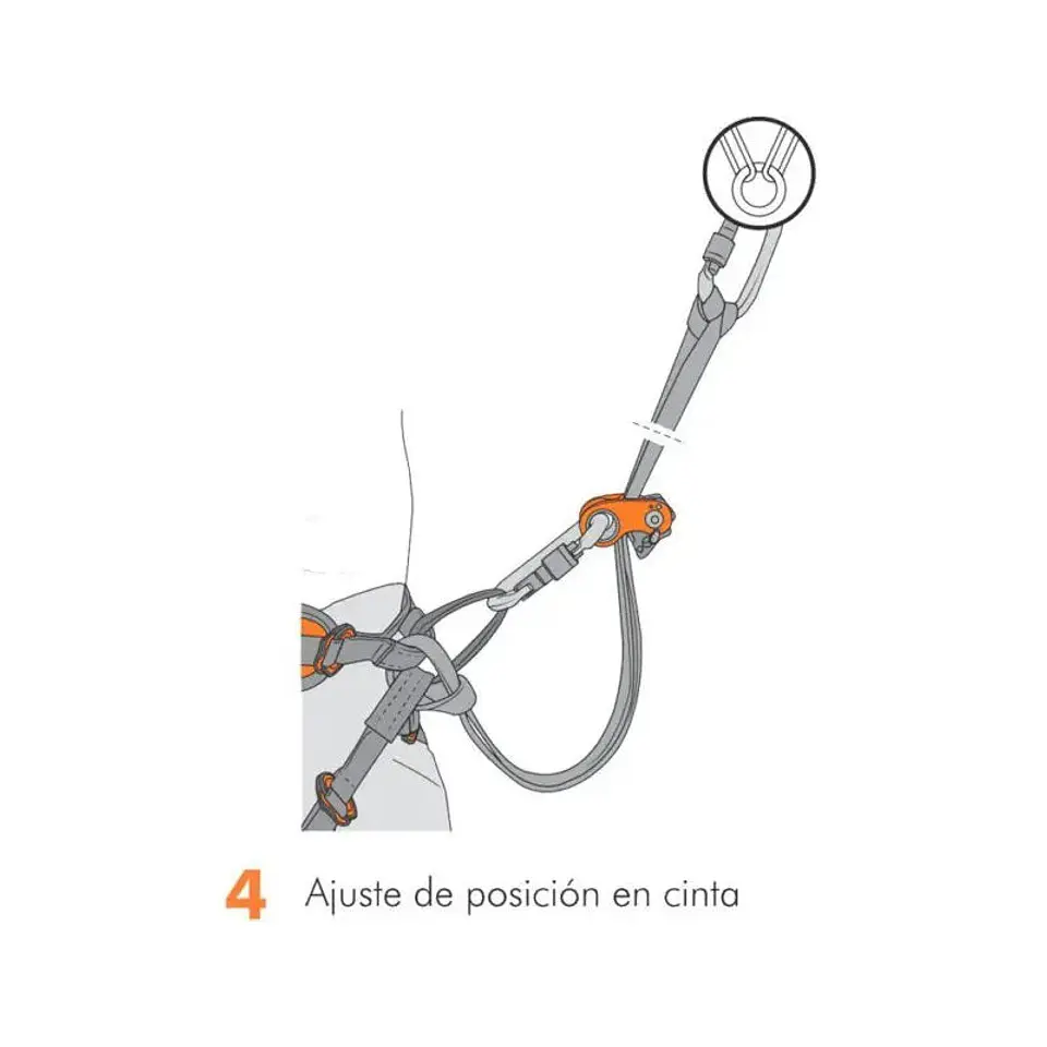Polea Simple Autobloqueante Roll N´Lock 8