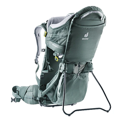 Mochila Trekking Porta Bebe Kid Comfort Active Teal Deuter