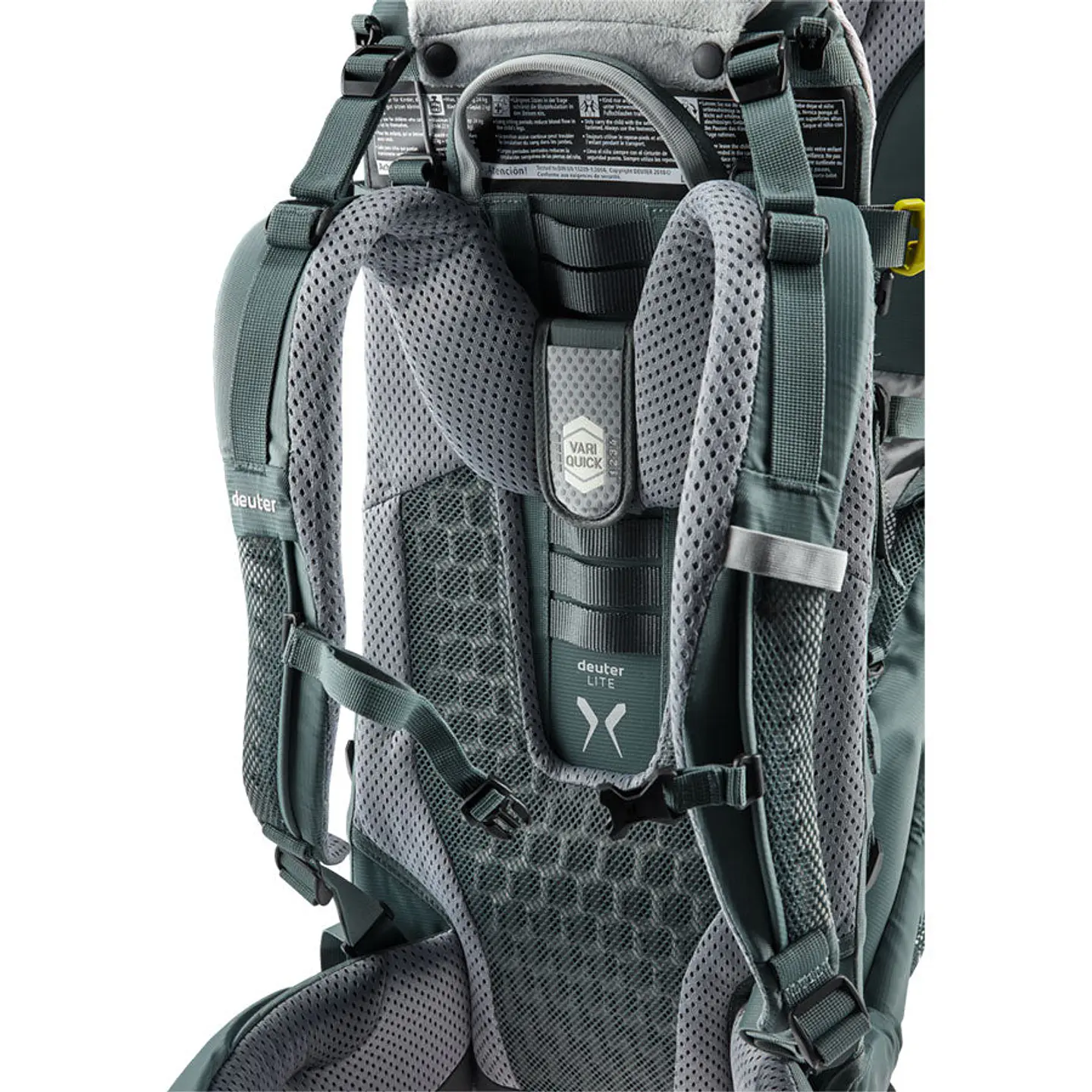 Mochila Trekking Porta Bebe Kid Comfort Active Teal Deuter 8