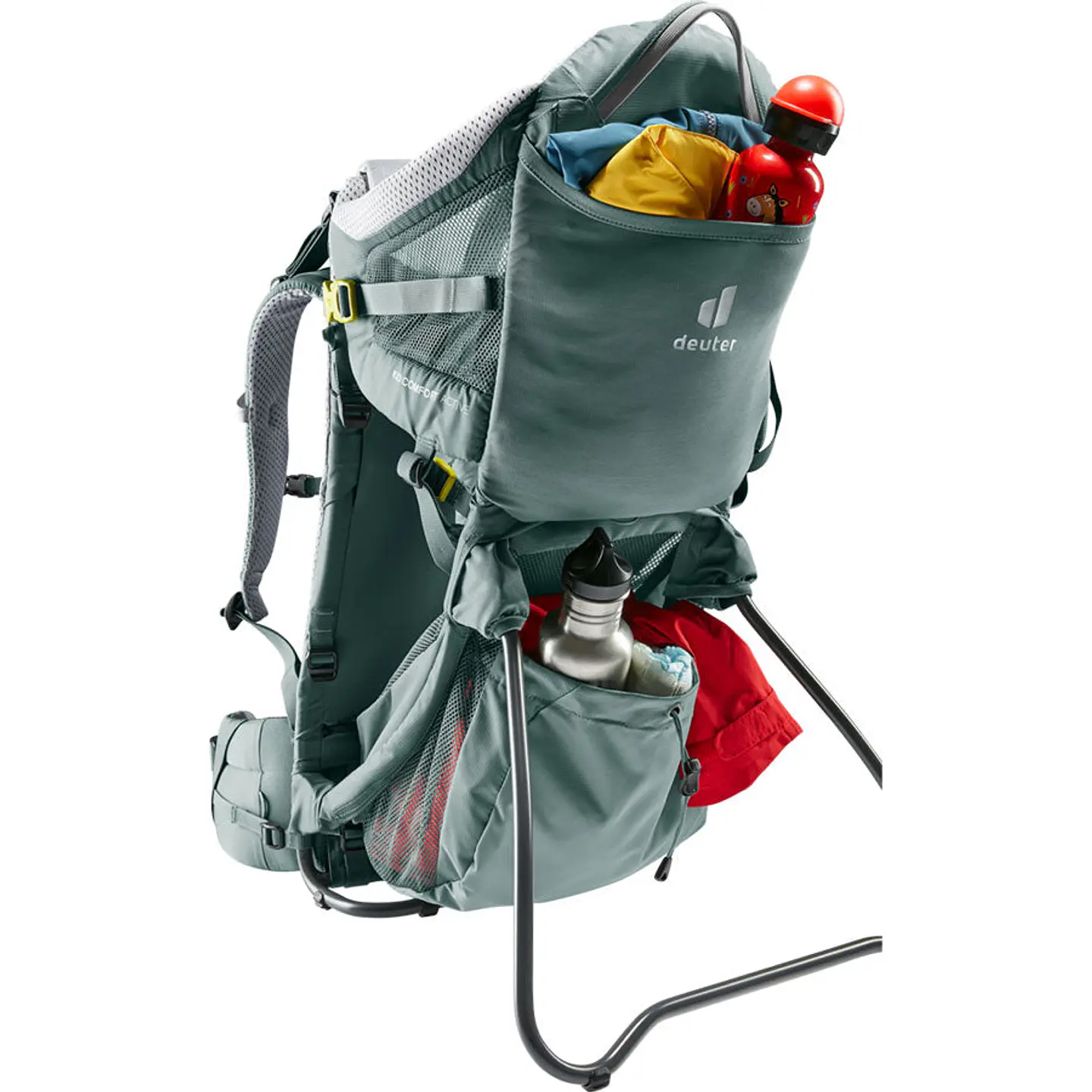 Mochila Trekking Porta Bebe Kid Comfort Active Teal Deuter 9