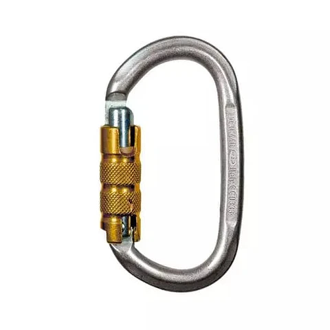 Mosquetón Oval Pillar Tg Acero Seguro Automático Climbing Technology