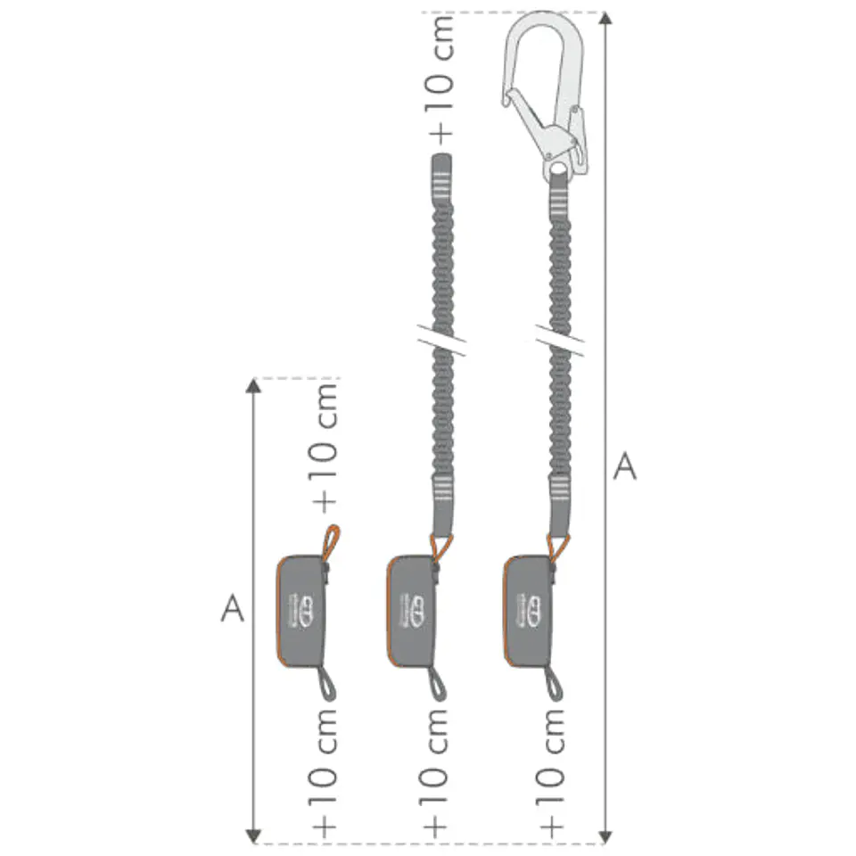 Cola de vida Flex ABS 140 Combi YL 180 cm Cinta Elasticada Climbing Technology 2