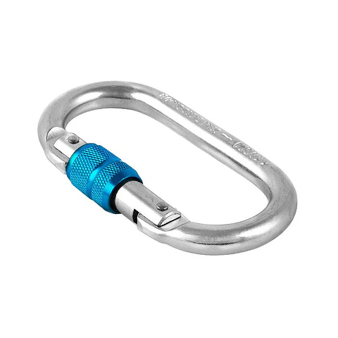 Mosquetón Oval Steel Adur (Seguro Rosca) Fixe