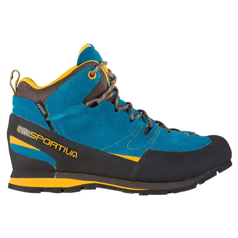 Zapato Aproximación Boulder X Mid Gtx Blue/Yellow La Sportiva 2