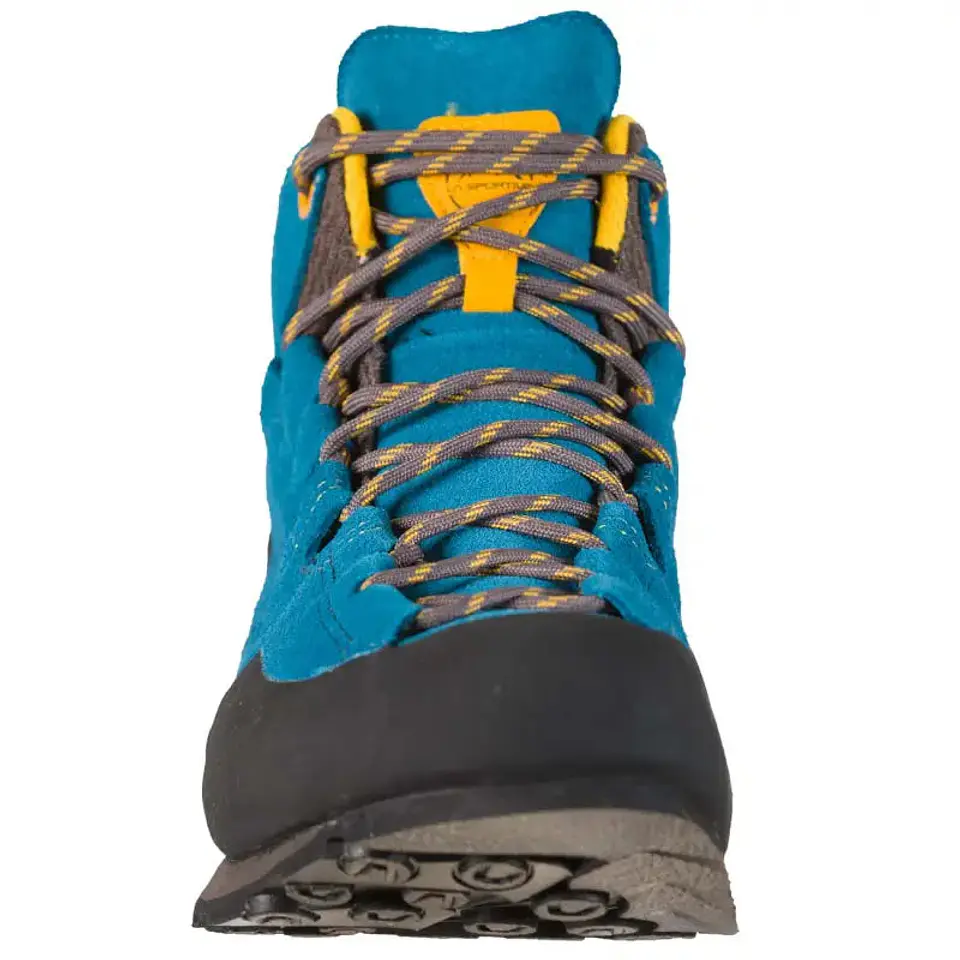 Zapato Aproximación Boulder X Mid Gtx Blue/Yellow La Sportiva 4