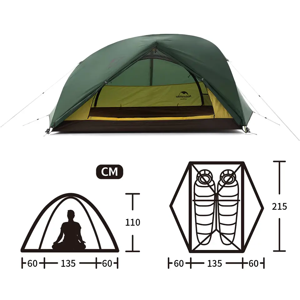 Carpa 3 Estaciones Star River 2 Green Naturehike   3
