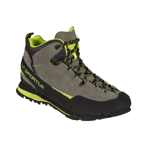 Zapato Aproximación Boulder X Mid Gtx Clay/Neon La Sportiva