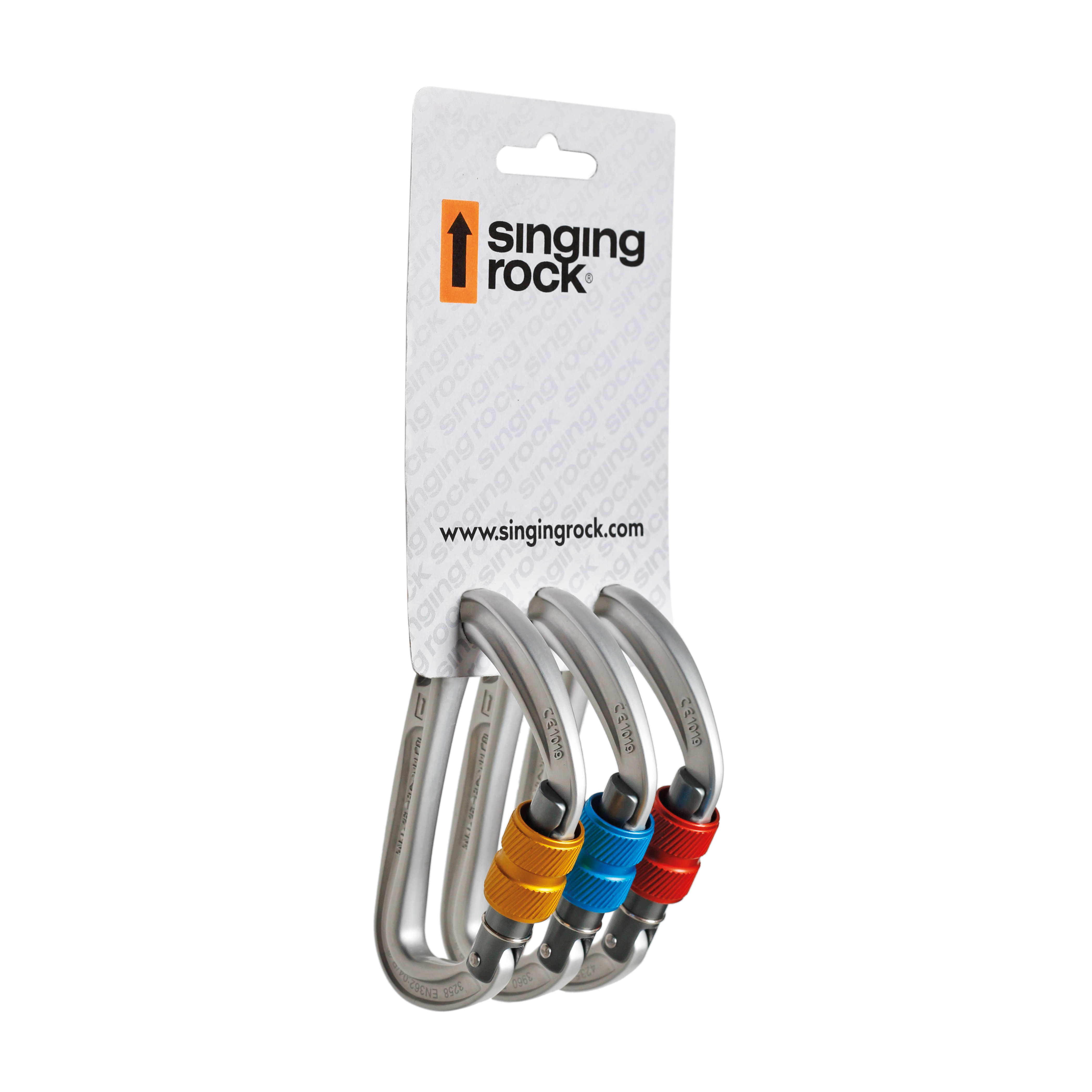 3Pack Carabiner COLT Rosca Singing Rock