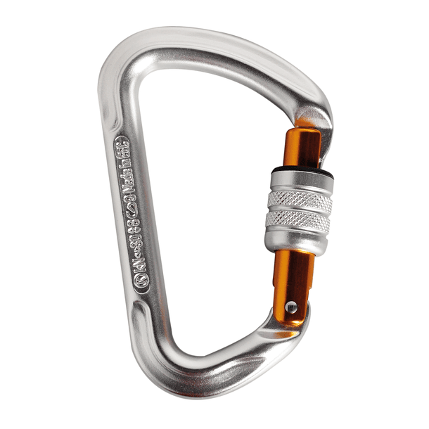 Carabiner Via Ferrata LOCK 30kN Anodised