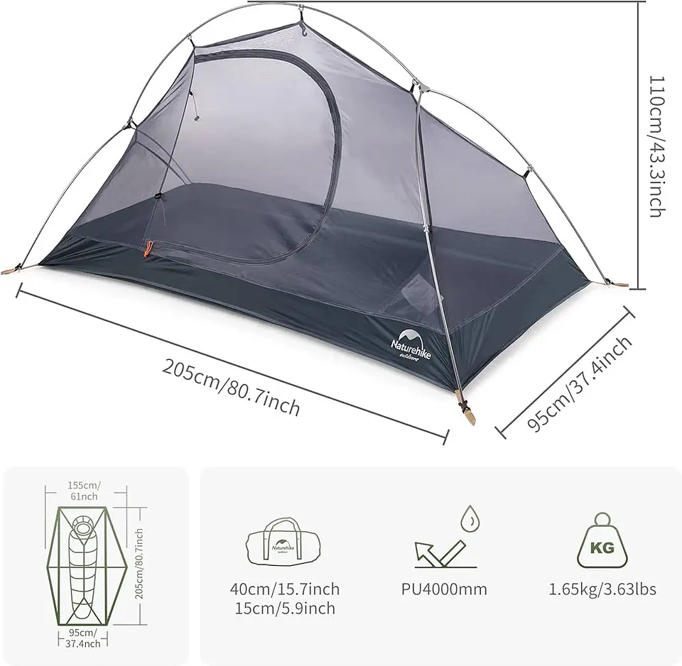 Carpa 4 Estaciones Ultralight Spyder Naturehike  4