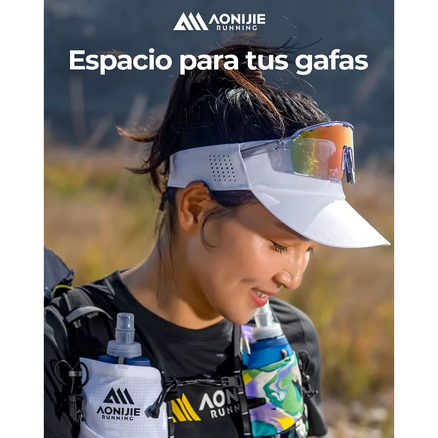Visera Running Ultraliviana – Bolsillos y detalles