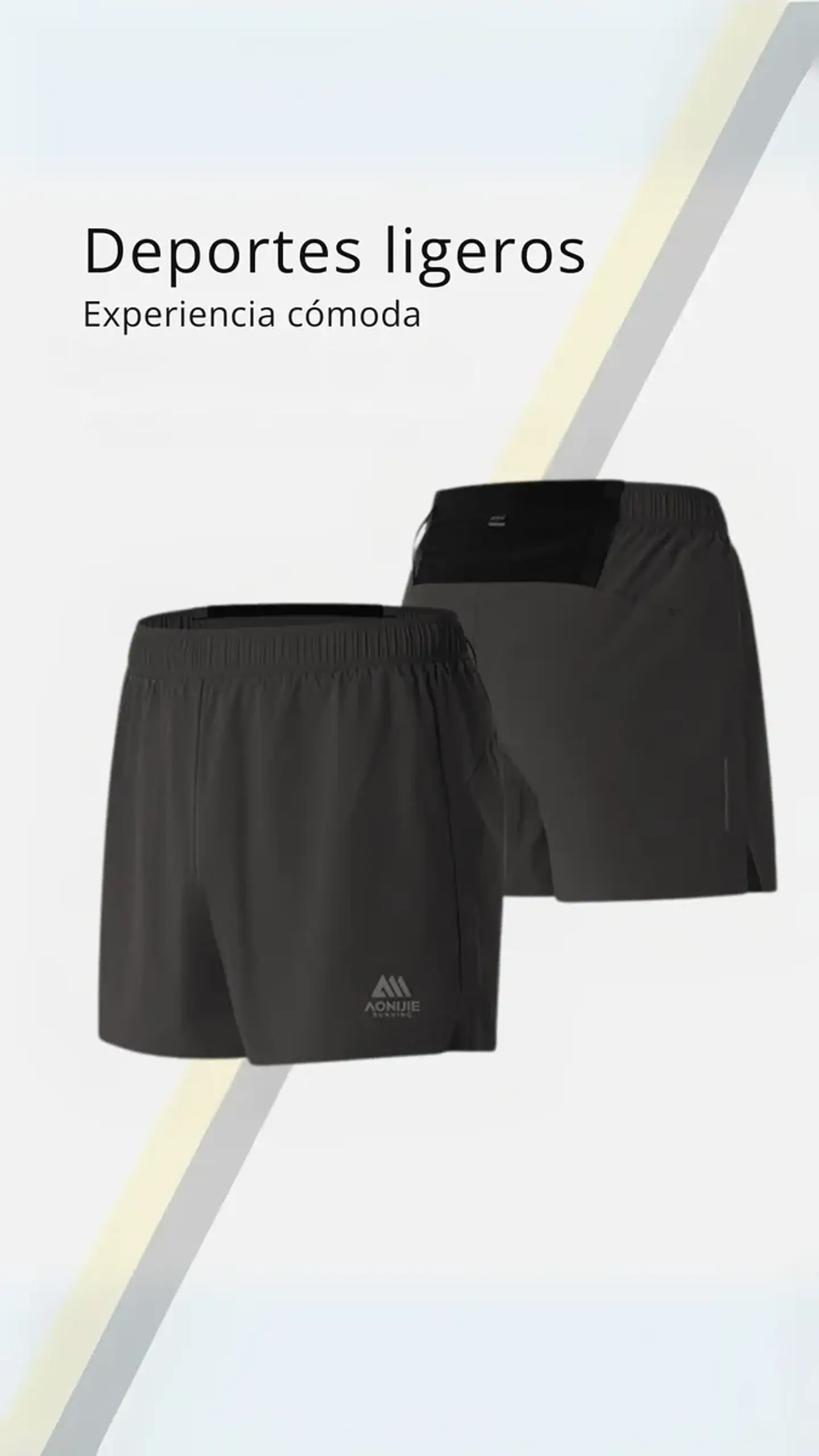 Short Running UltraLight Hombre Aonijie 2