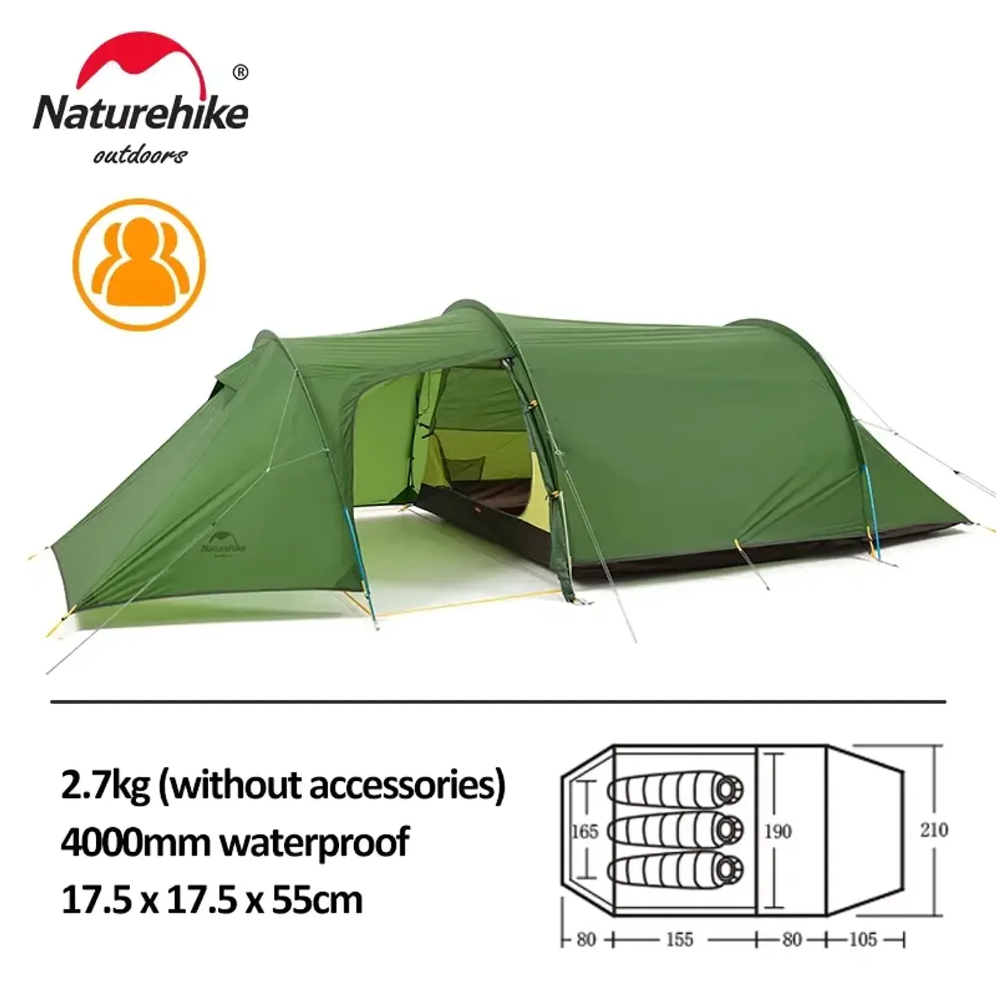 Carpa 4 Estaciones Opalus 3 Naturehike  4