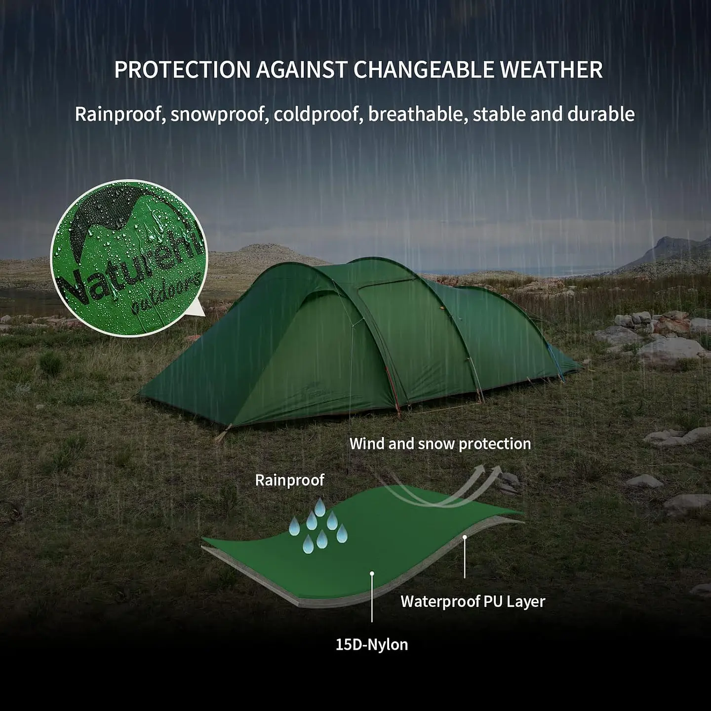 Carpa 4 Estaciones Opalus 3 Naturehike  5
