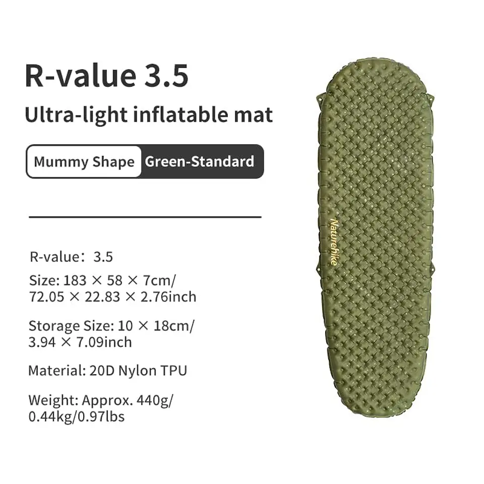 Colchoneta Tuye 3.5 Ultralight Naturehike  3