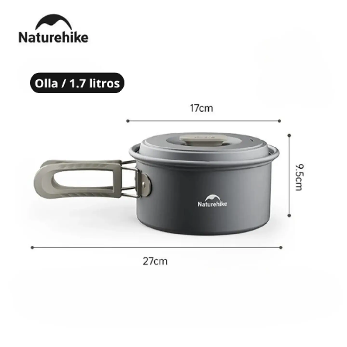 Olla Aluminio 1.7 lts Naturehike 2
