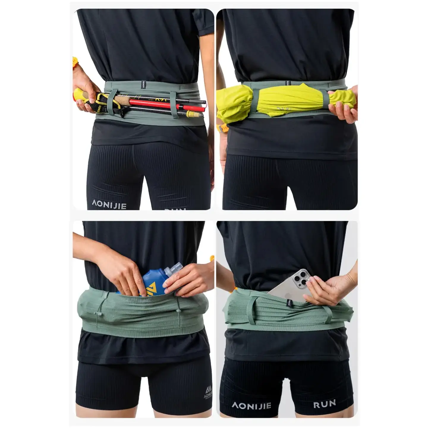 Cinturón Trail Running Free Belt Pro Green Aonijie 4