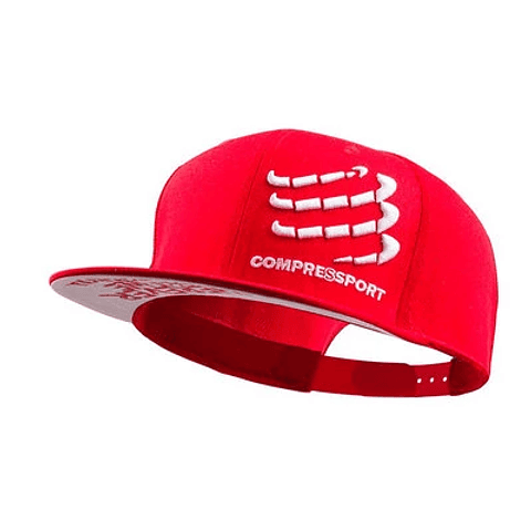GORRA FLAT CAP RED COMPRESSPORT