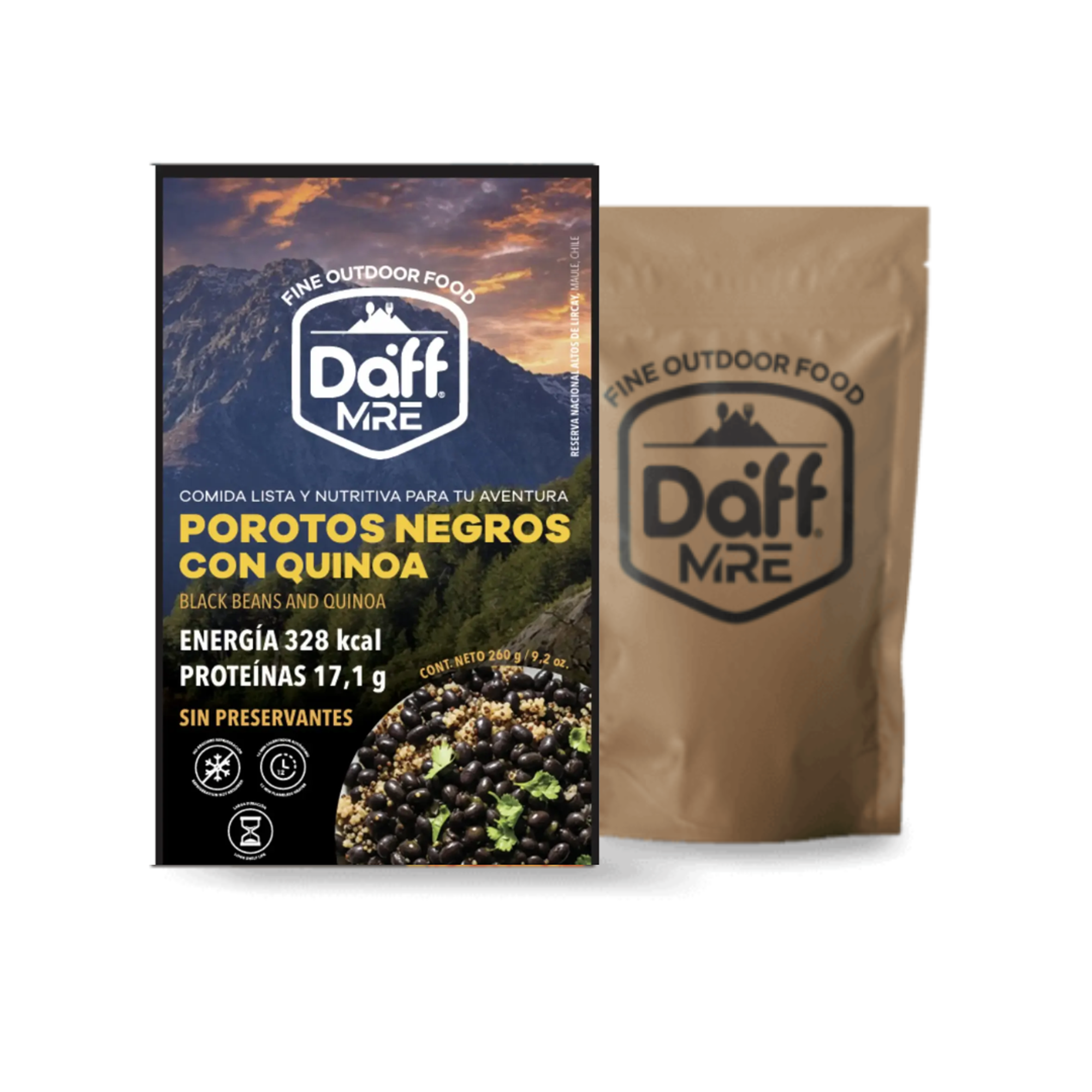 Comida Daff Porotos Negros Con Quinoa 260 gr 1