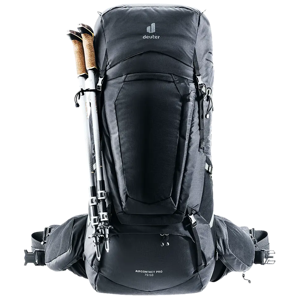 Mochila Trekking Aircontact Pro 75 + 10 Deuter 8