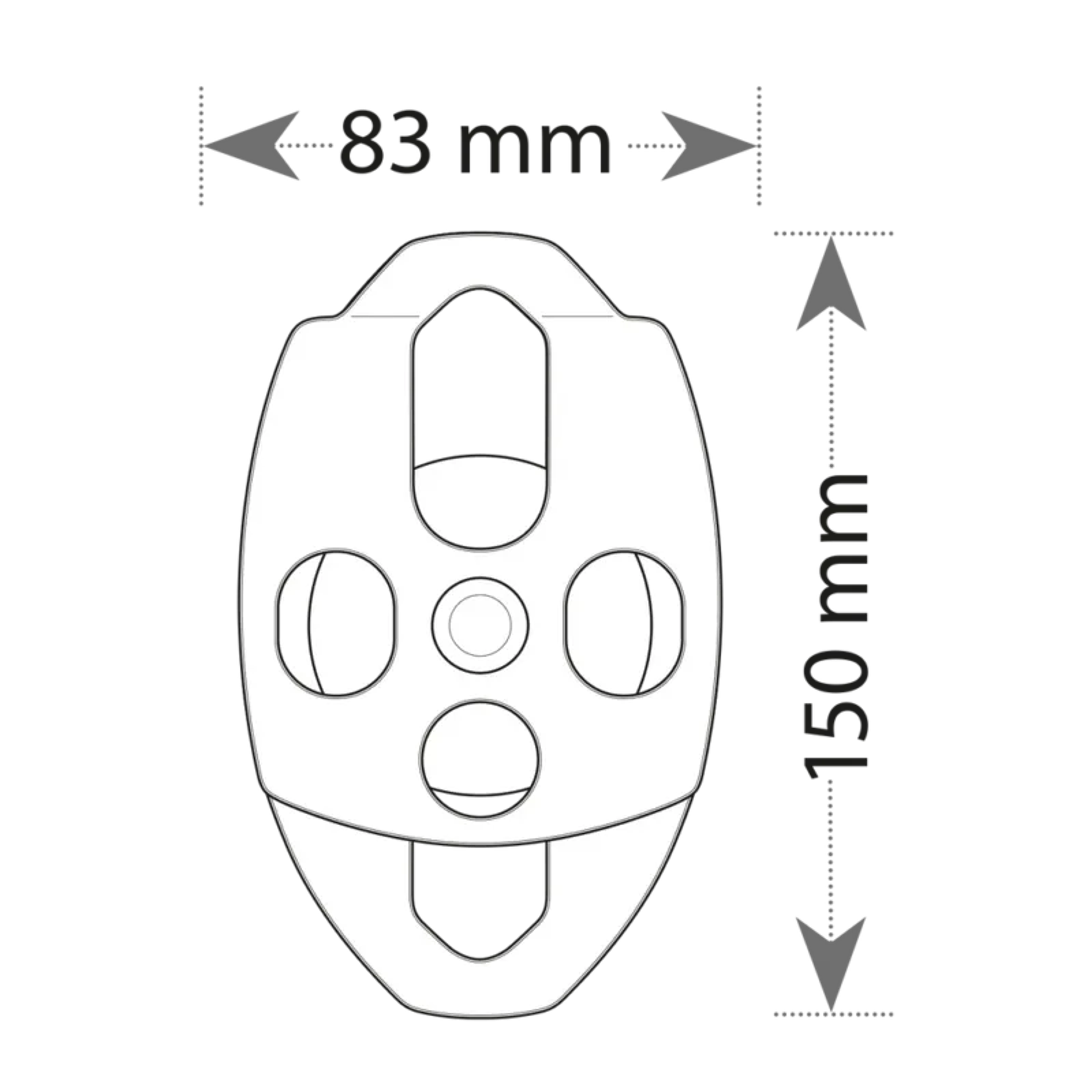 Polea Doble Transf’ Air 2B 30kN 2