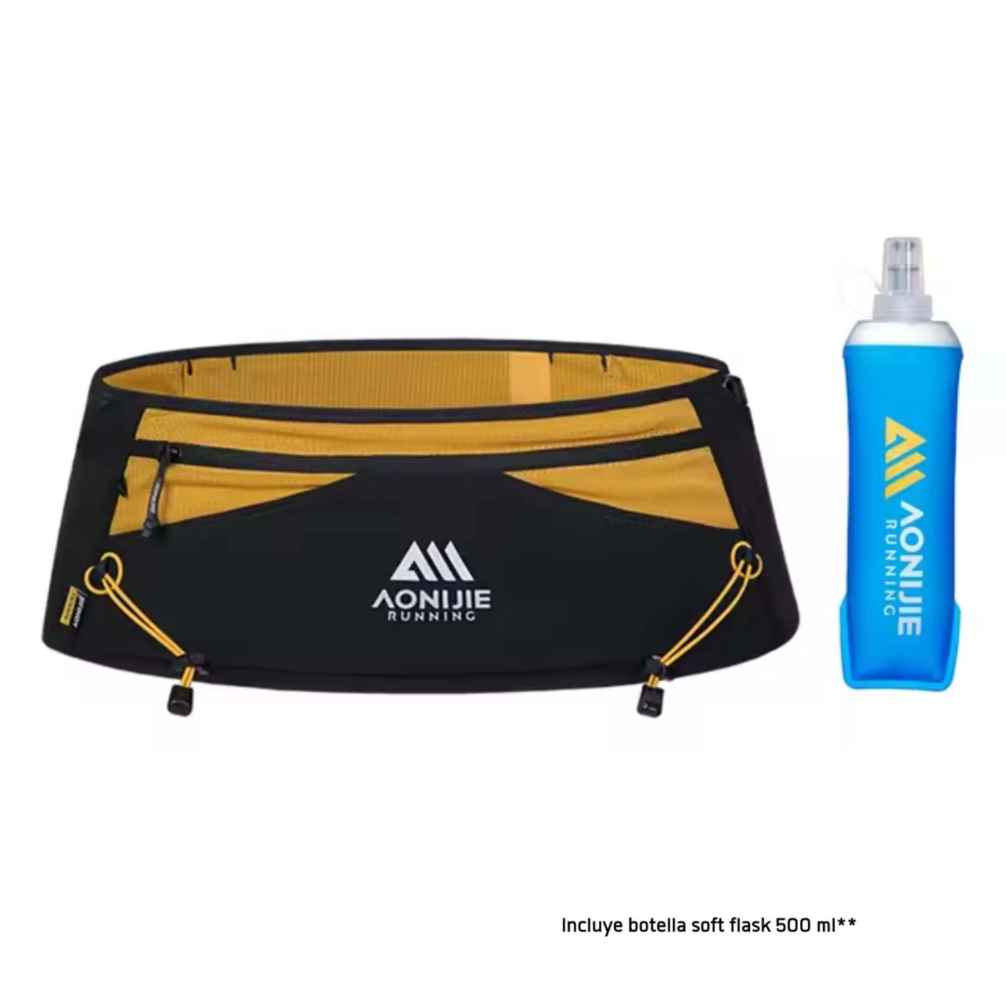 Cinturón Running con Botella Softflask 500 ml Aonijie  1