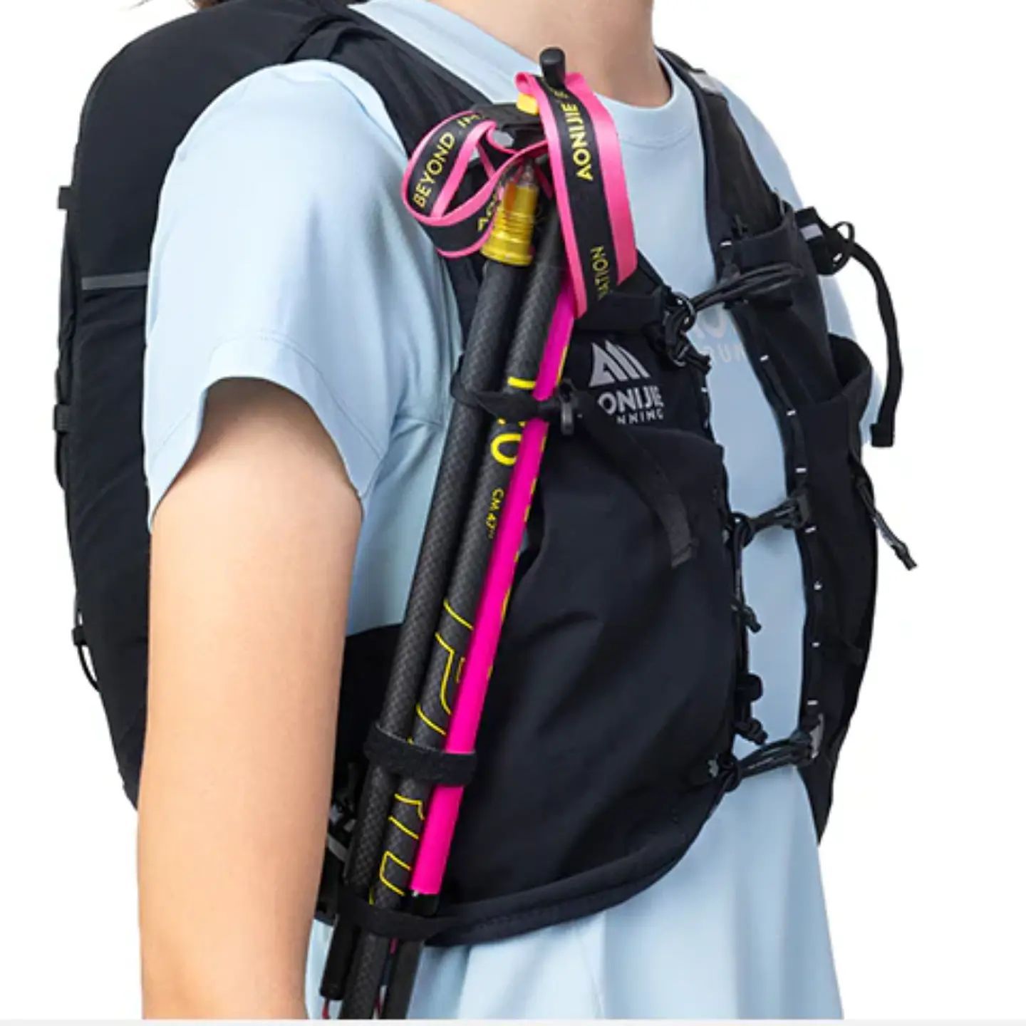 Mochila de Hidratacion Champion 10L Running Verde Aonijie 3