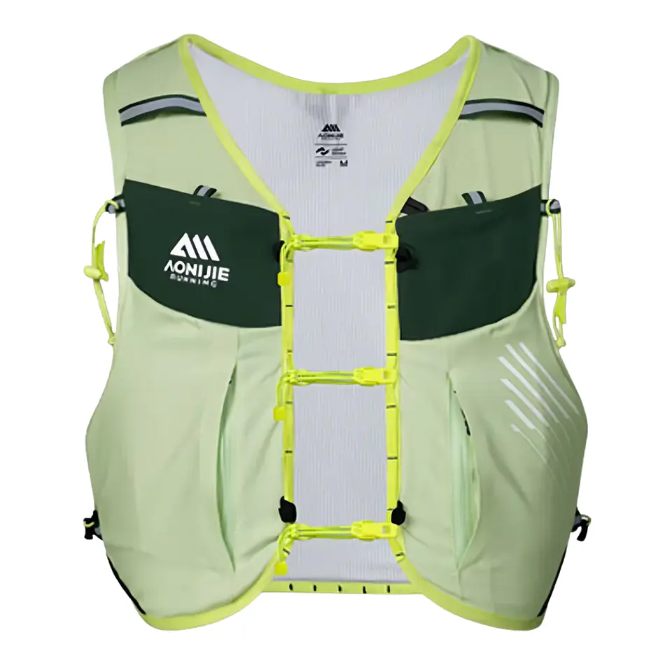 Mochila de Hidratacion Champion 10L Running Verde Aonijie 1