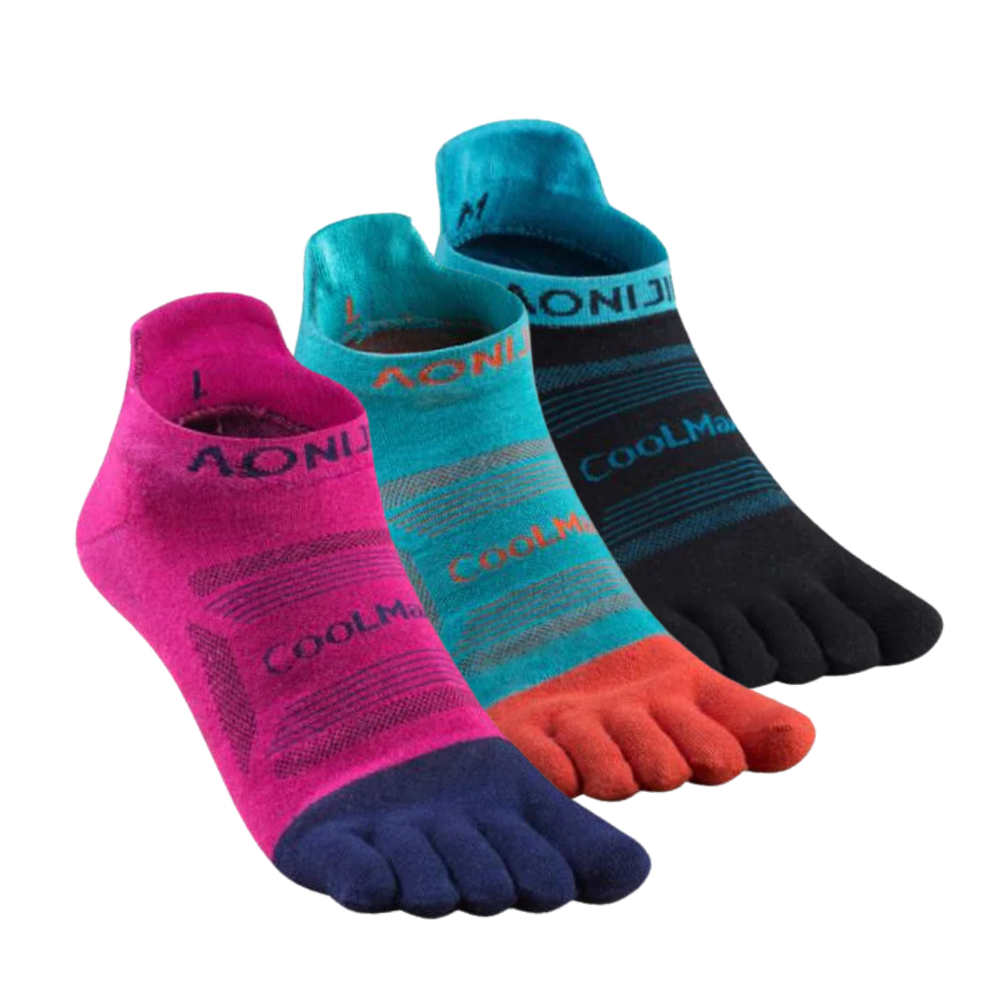Calcetines Running Ultra Toe Low Aonijie Pack 3 2