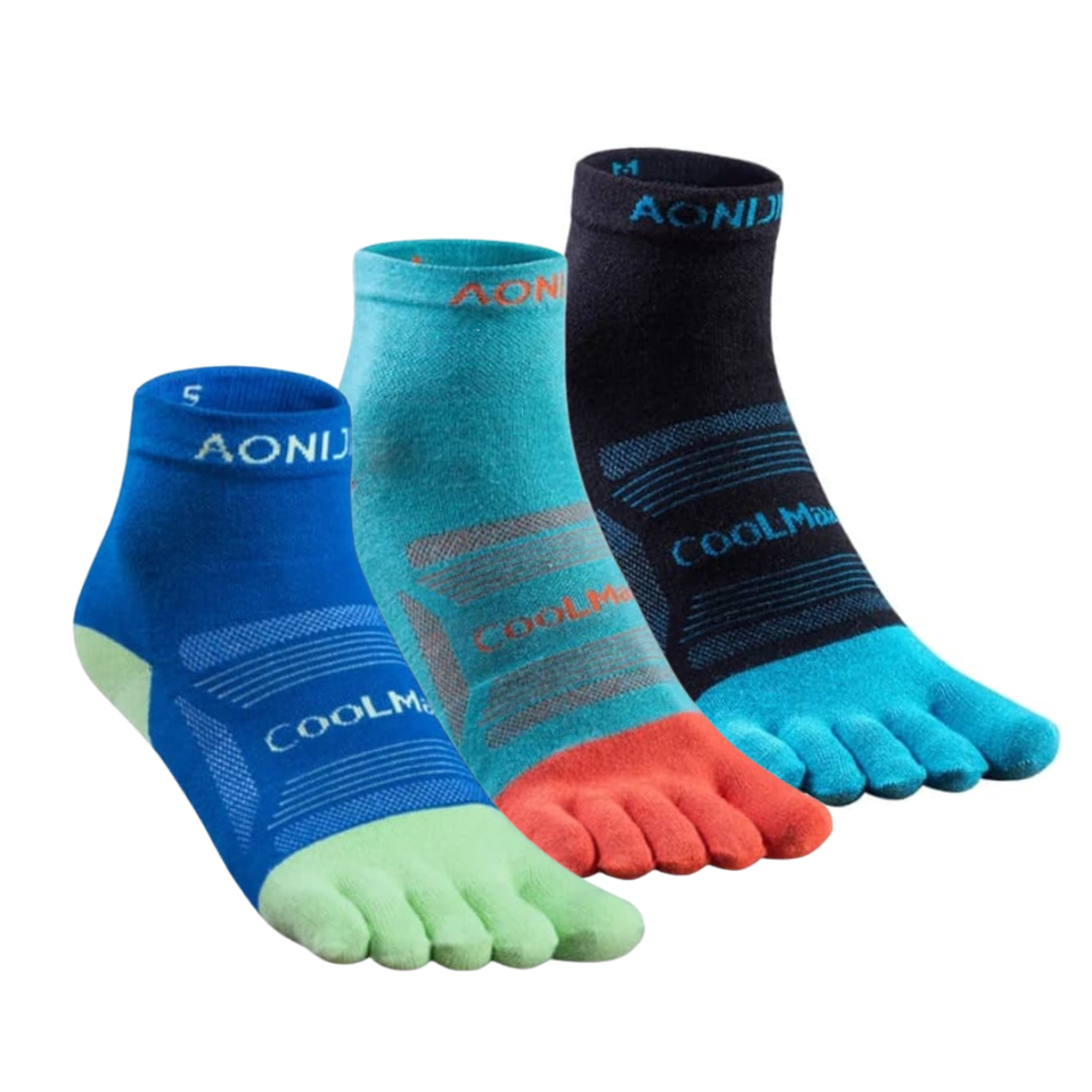 Calcetines Running Ultra Toe Aonijie Pack 3 2