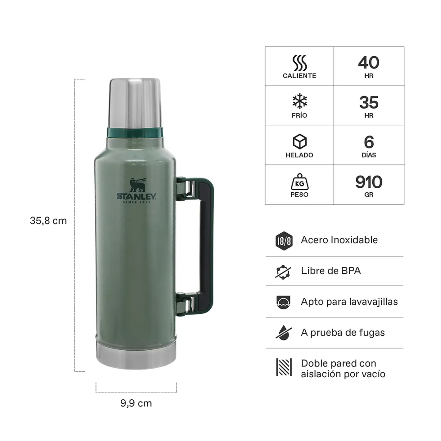 Termo Classic 1.4 lt Stanley 3