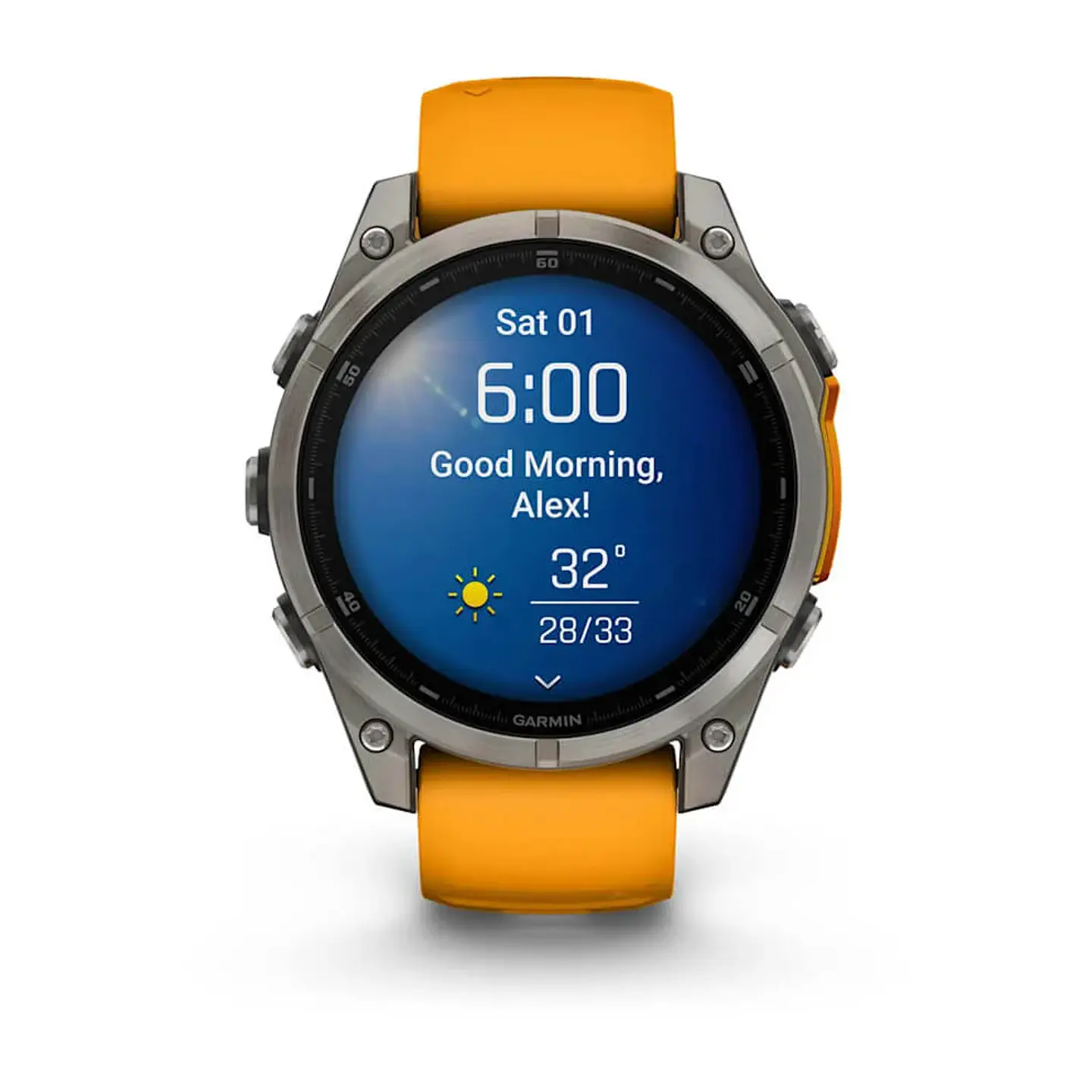 fēnix® 8 – 47mm Amoled Sapphire Spark Orange 7