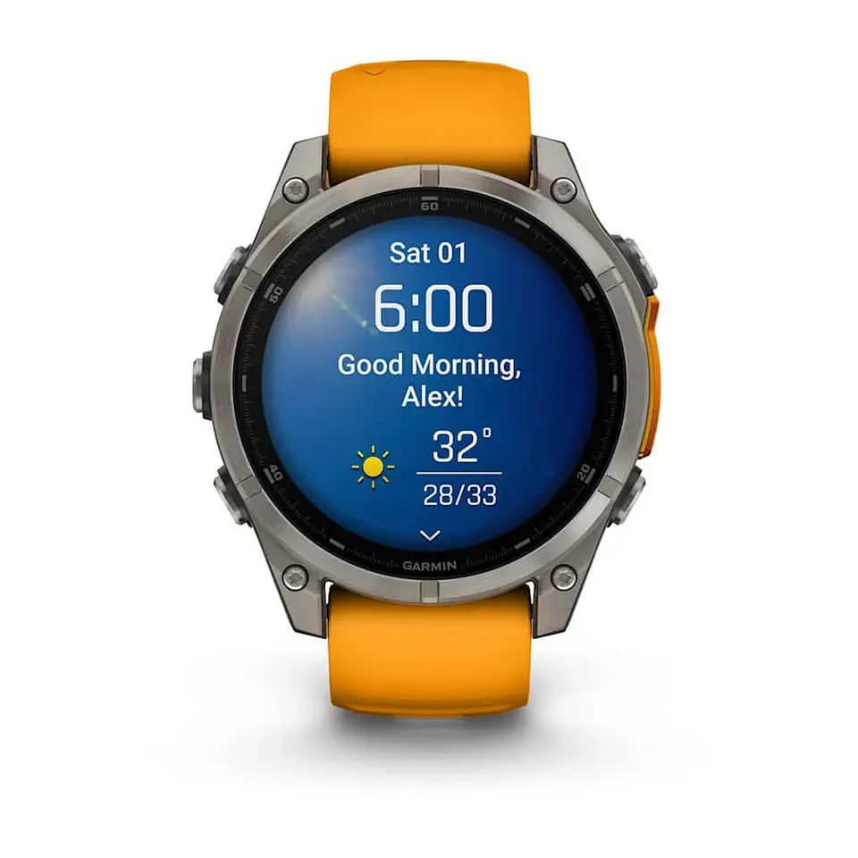 fēnix® 8 – 47mm Amoled Sapphire Spark Orange 7