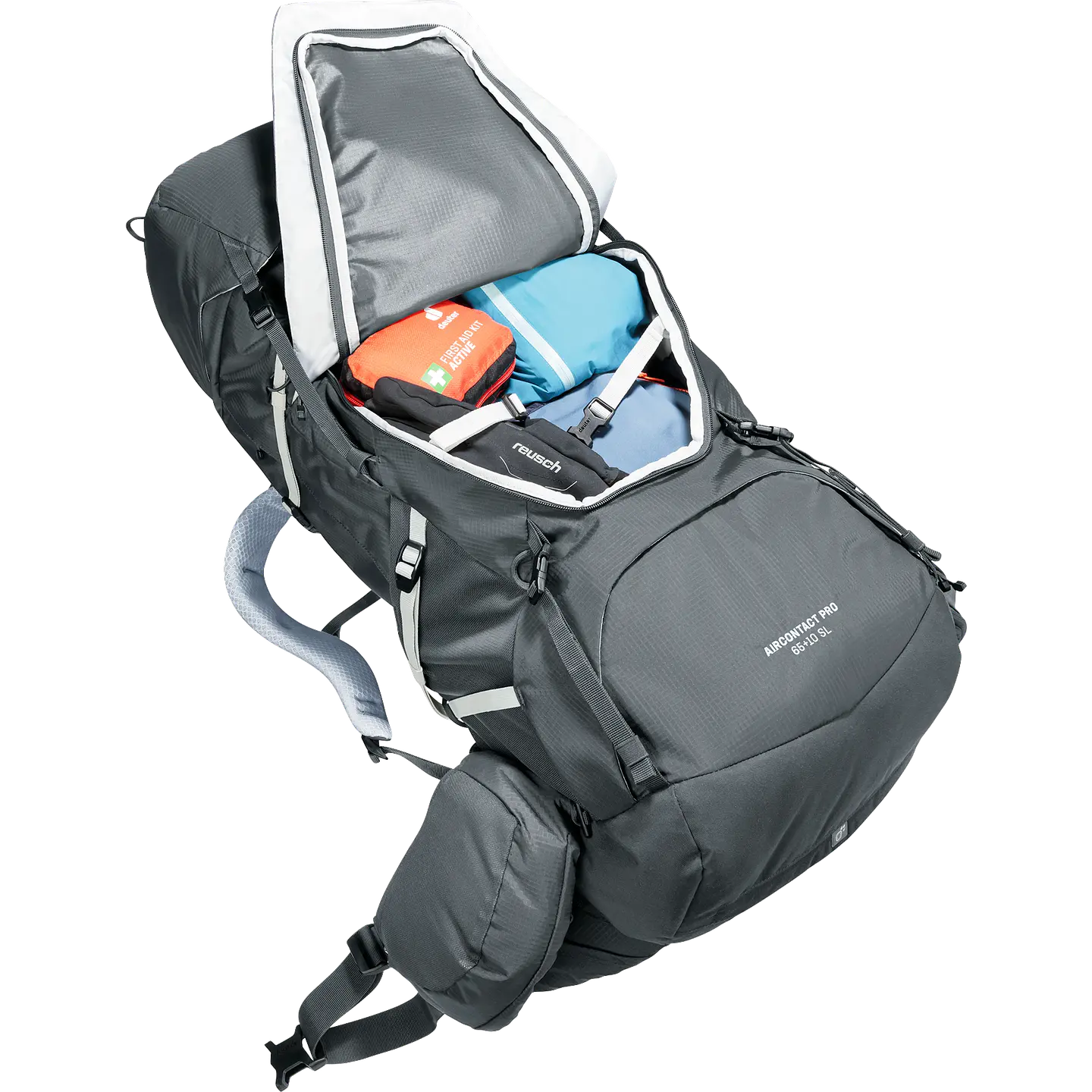 Mochila Trekking Aircontact Pro 65+10 SL Graphite Deuter 5