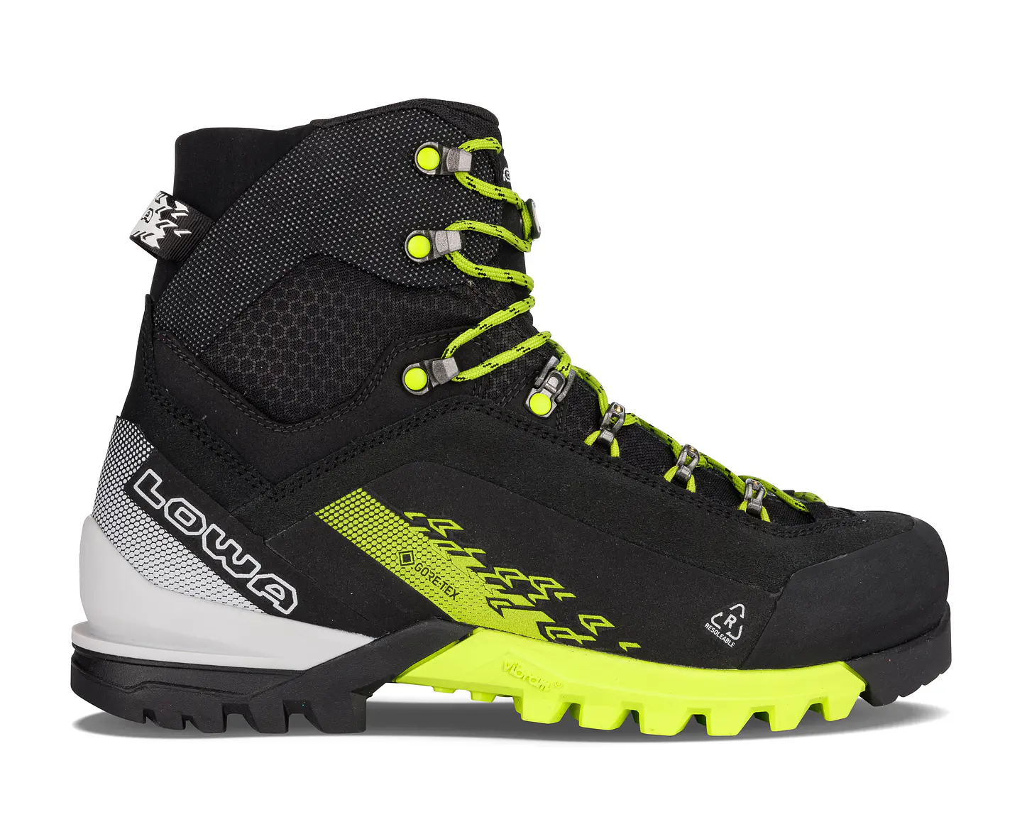 Bota de Montaña Cervino GTX Mid Black/Lime Lowa 1