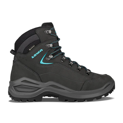 Zapato de Trekking Renegade Evo GTX Mid Mujer Asphalt/Turquoise Lowa