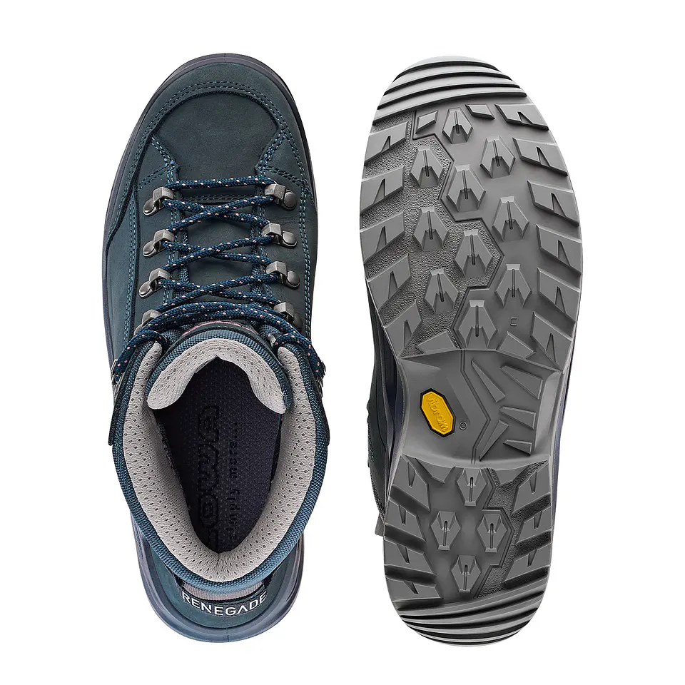 Zapato de Trekking Renegade Evo GTX Mid Mujer Steelblue/Old Rose Lowa 5