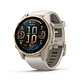 Garmin fēnix® 8 – 43 mm, AMOLED - Sapphire, Dorado claro con correa de silicona gris/marrón oscuro - Miniatura 1