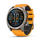 Garmin fēnix® 8 – 51 mm, AMOLED - Sapphire, Titanio con correa de silicona naranja/grafito - Miniatura 1