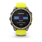 Garmin fēnix® 8 – 47 mm, Solar, Sapphire - Sapphire, Titanio con correa de silicona amarilla/grafito - Miniatura 4