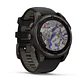 Garmin fēnix® 8 – 47 mm, Solar, Sapphire - Sapphire, Titanio con revestimiento de DLC con correa de silicona negra/gris - Miniatura 3