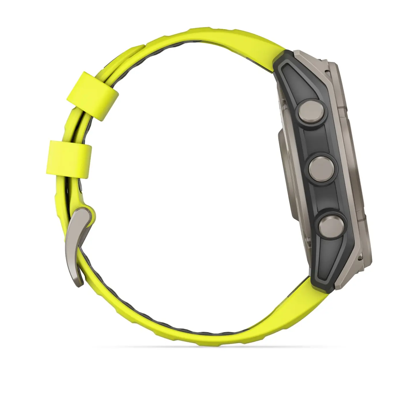 Garmin fēnix® 8 – 51 mm, Solar, Sapphire - Sapphire, Titanio con correa de silicona amarilla/grafito 4