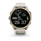 Garmin fēnix® 8 – 43 mm, AMOLED - Sapphire, Dorado claro con correa de silicona gris/marrón oscuro - Miniatura 7