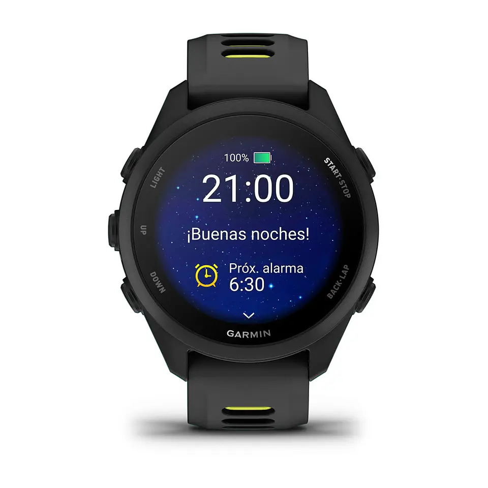 Garmin Forerunner® 170 - Negro con correa en negro/amarillo intenso 2