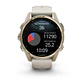 Garmin fēnix® 8 – 43 mm, AMOLED - Sapphire, Dorado claro con correa de silicona gris/marrón oscuro - Miniatura 8