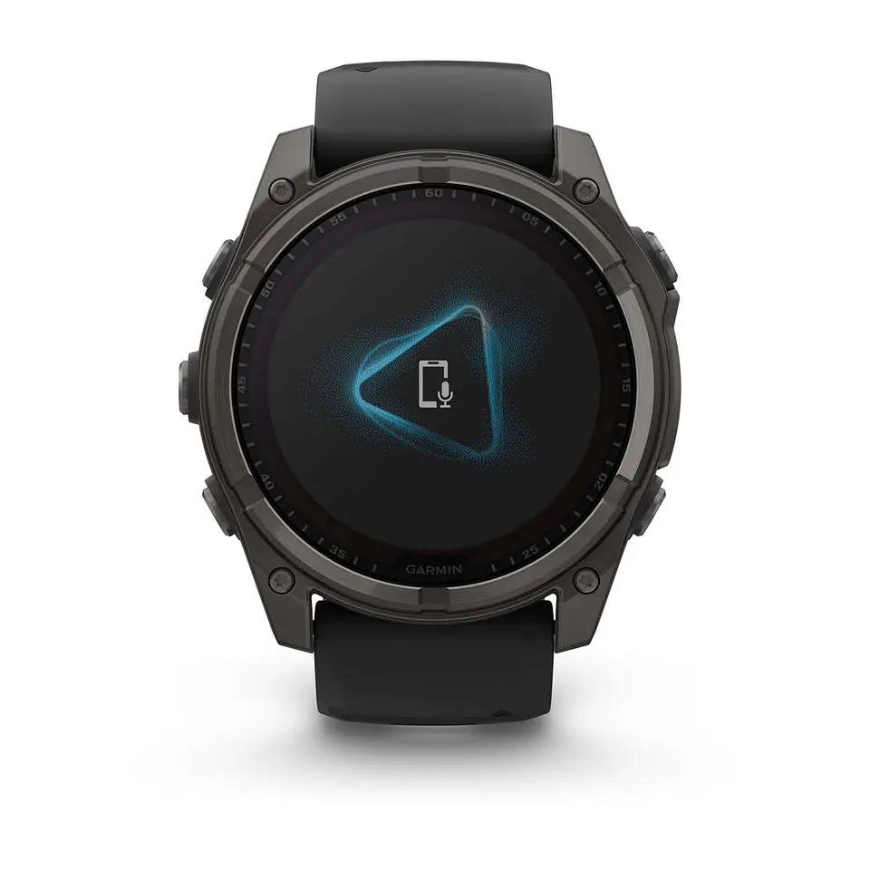 Garmin fēnix® 8 – 51 mm, Solar, Sapphire - Sapphire, Titanio con revestimiento de DLC con correa de silicona negra/gris 5