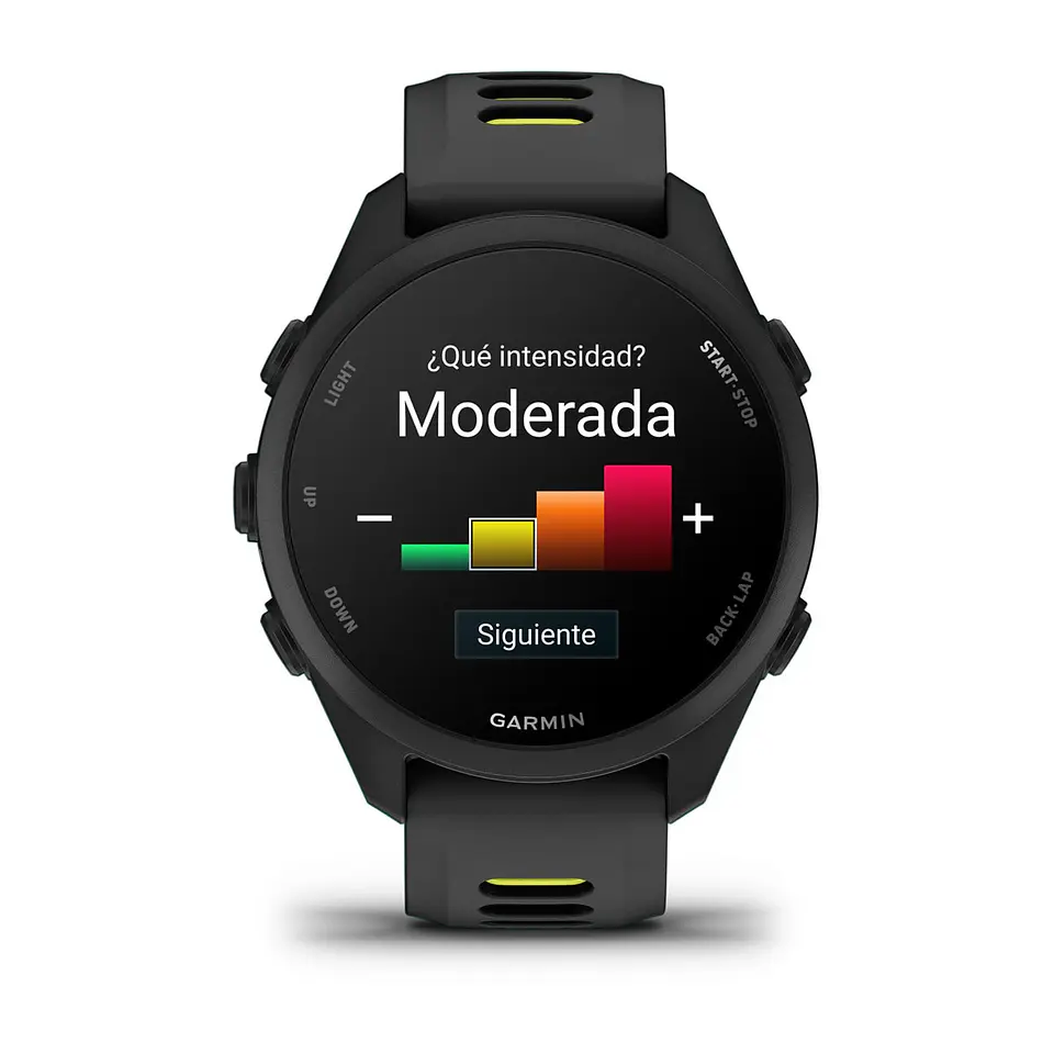 Garmin Forerunner® 170 - Negro con correa en negro/amarillo intenso 4